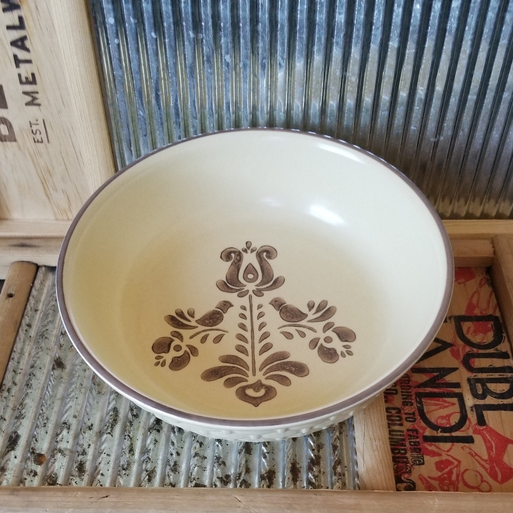 Pfatzgraff replacement serving bowl cream brown